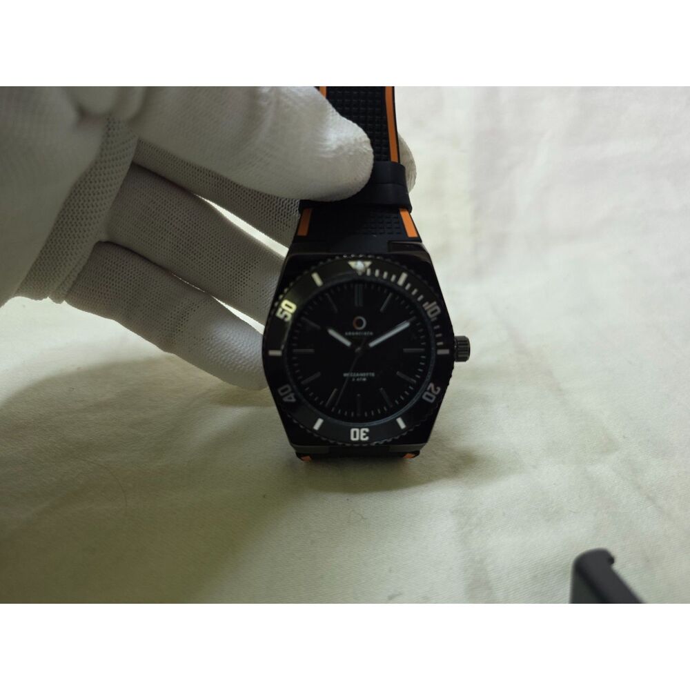 Aranciata Amalfi "Mezzanotte" Diver – Matte Black & Orange (New in Box)